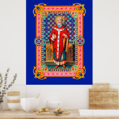 St. Thomas Becket in Red Chasuble (K 34)ポスター ポスター (キッチン)