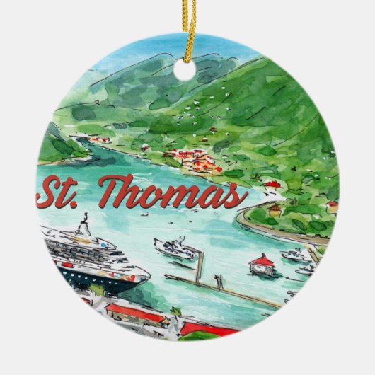 St. Thomas Ornament セラミックオーナメント (正面)
