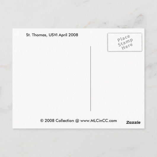 St. Thomas, USVIはがき ポストカード (裏面)