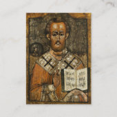 St. Tikhon Bishop of Amathus Orthodox Prayer Card  プレイスカード (正面)