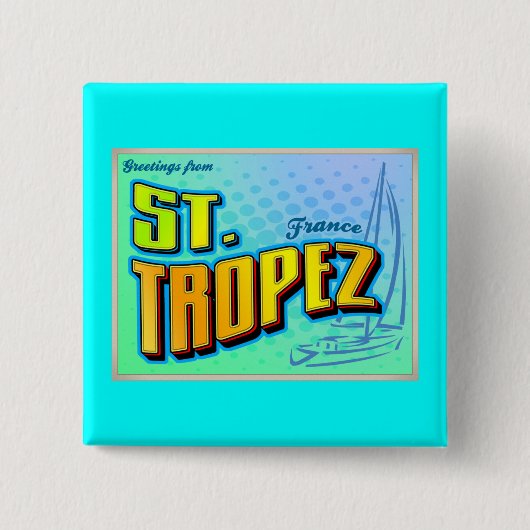 ST TROPEZ 缶バッジ (正面)