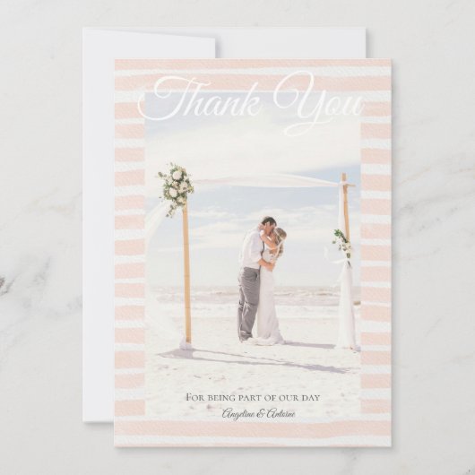 St. Tropez Destination Wedding  サンキューカード (正面)