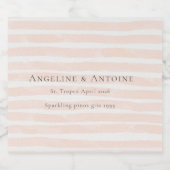 St. Tropez Destination Wedding スパークリングワインラベル (シングルラベル)