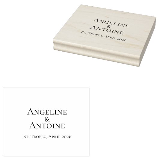 St. Tropez Destination Wedding ラバースタンプ (押印)