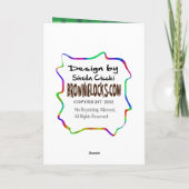 St. Urhoの物語の挨拶状は それをカスタマイズか。 カード (裏面)