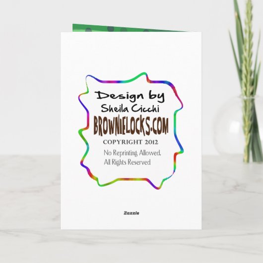 St. Urhoの物語の挨拶状は それをカスタマイズか。 カード (裏面)