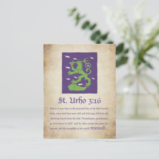 St. Urho 3:16 – はがき (スタンド正面)