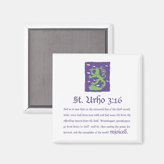 St. Urho 3:16 – マグネット (正面/裏面)