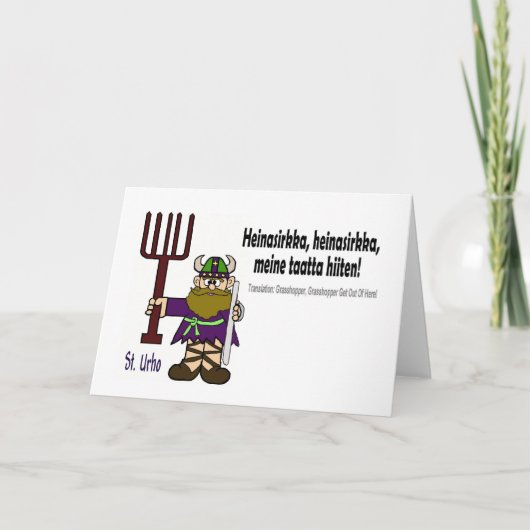 St. Urho - Heinasirkkaカード カード (正面)