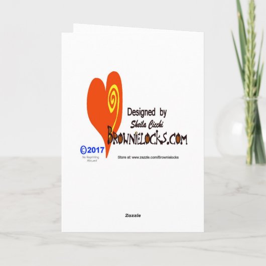 St. Urho The Brave Alternative Facts Greeting Card カード (裏面)