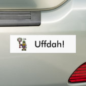 St. Urho "Uffdah"のバンパーステッカー バンパーステッカー (車上)