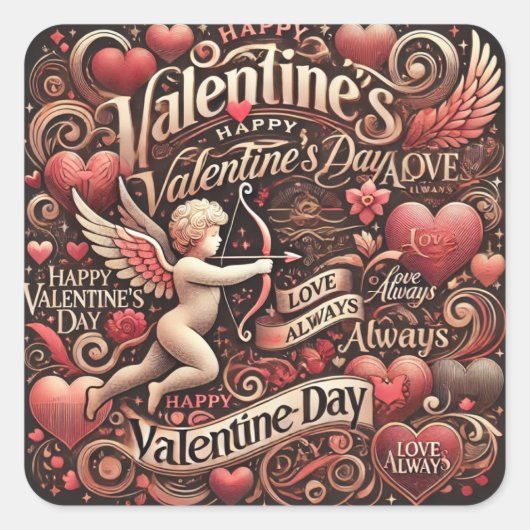 st valentin スクエアシール (正面)