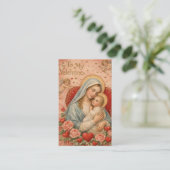 St. Valentine Prayer Poem Religious - Holy Card 名刺 (スタンド正面)