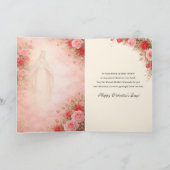 St. Valentines Day Blessed Virgin Floral シーズンカード (内部)