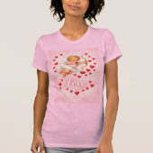St. Valentines Day Cupid Love Pink Red  Tシャツ (正面)