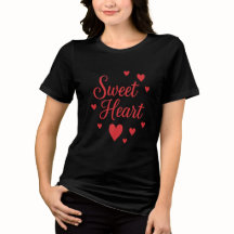 St. Valentines Day Sweet Heart Black 