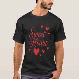 St. Valentines Day Sweet Heart Black  Tシャツ