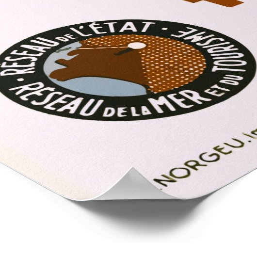 St. Valery en Cauxフランスヴィンテージ旅行ポスター ポスター (角)