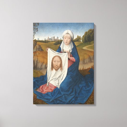 St. Veronica, c.1470-1475 (パネル上の油) キャンバスプリント (正面)