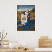 St. Veronica, c.1470-1475 (パネル上の油) ポスター (キッチン)