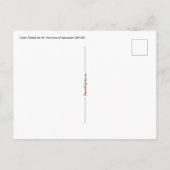 St. Veronica of Jerusalem (JM 60)カラーパレット ポストカード (裏面)