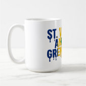St. Vincent  Drip | Caribbean Flag Design | Fan  コーヒーマグカップ (左)
