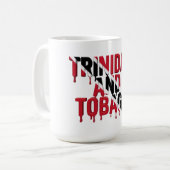 St. Vincent  Drip | Caribbean Flag Design | Fan  コーヒーマグカップ (正面左)