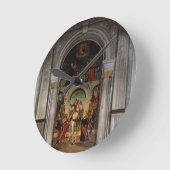 St. Vitalisおよび聖者 ラウンド壁時計 (傾斜)