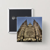 St. Vitusのカテドラルの正面 缶バッジ (正面&裏面)
