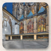 St. Vitus Cathedral Windows Hard Plastic Coaster コースター (正面)