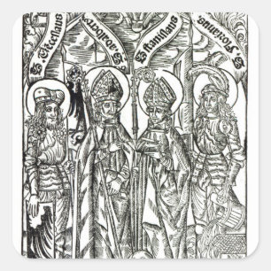 St. Wenceslaus、Adalbert、Stanislaus St. Florian スクエアシール