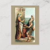 St. Zitaの新しいNovenaの祈りの言葉の神聖なカード 名刺 (正面)