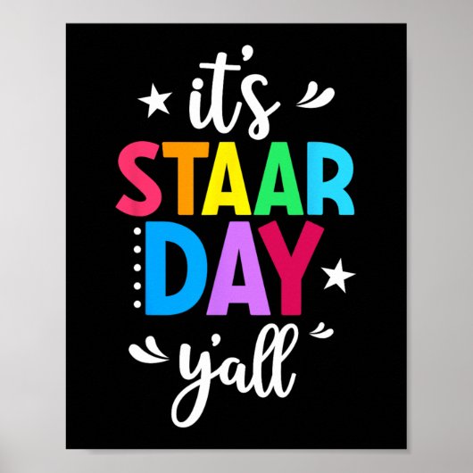 Staar Day Yallテスト日テスト日先生Studen ポスター (正面)