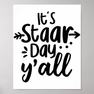 Staar Day Yall Cute Test Day For Students先生 ポスター