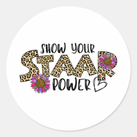Staar Power Leopard先生テスト試験 ラウンドシール (正面)