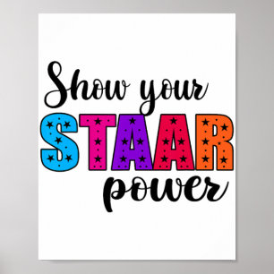 Staar Power Test Dayの学生先生 ポスター