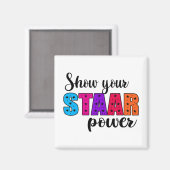 Staar Power Test Dayの学生先生 マグネット (正面/裏面)
