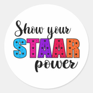 Staar Power Test Dayの学生先生 ラウンドシール