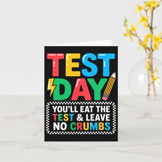 Staar State Testing Day Motivation You Will Eat Th カード (黄色い花)