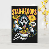 Stab-a-loops ホラーシリアルボックス ハロウィン カード (黄色い花)