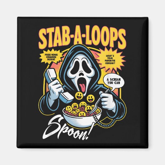 Stab-a-loops ホラーシリアルボックス ハロウィン マグネット (正面)