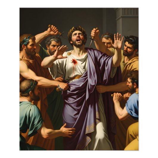 Stab of Fate: The Drama of a Roman Emperor’s Assas フォトプリント (正面)