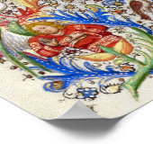 Stabat Mater Doorosa Crucifix中世写本 ポスター (角)