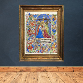 Stabat Mater Doorosa Crucifix中世写本 ポスター