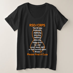 Stabbing Burning Twisting...RSD/CRPS プラスサイズTシャツ