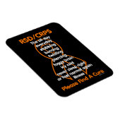 Stabbing Burning Twisting...RSD/CRPS マグネット (右側)