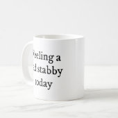 Stabbyのおもしろいな引用文をやや感じること コーヒーマグカップ (正面左)