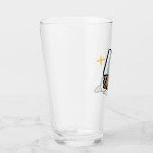 Stabby Cockatiel（白い顔をした）ガラス杯 タンブラーグラス (右)