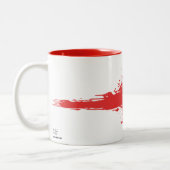 Stabby Stabby: 泡立ったリスのマグ ツートーンマグカップ (左)