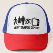 STABLE GENIUS PERSON Woman Camera TV キャップ (正面)